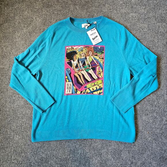 Chinti & Parker x Barbie Rollercoaster Sweater Wool Cashmere Size XXL NWT - Picture 3 of 10
